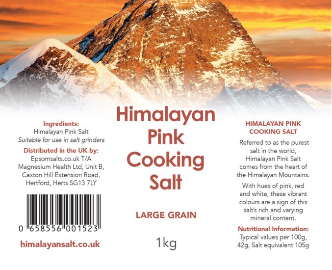 Himalayan Cooking Salt- Large Grain 2Kg
